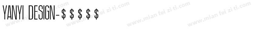YANYI DESIGN字体转换